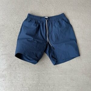 Flint and Tinder Men's Navy Blue Lined Swim Trunk Shorts 8" Size M Stretch